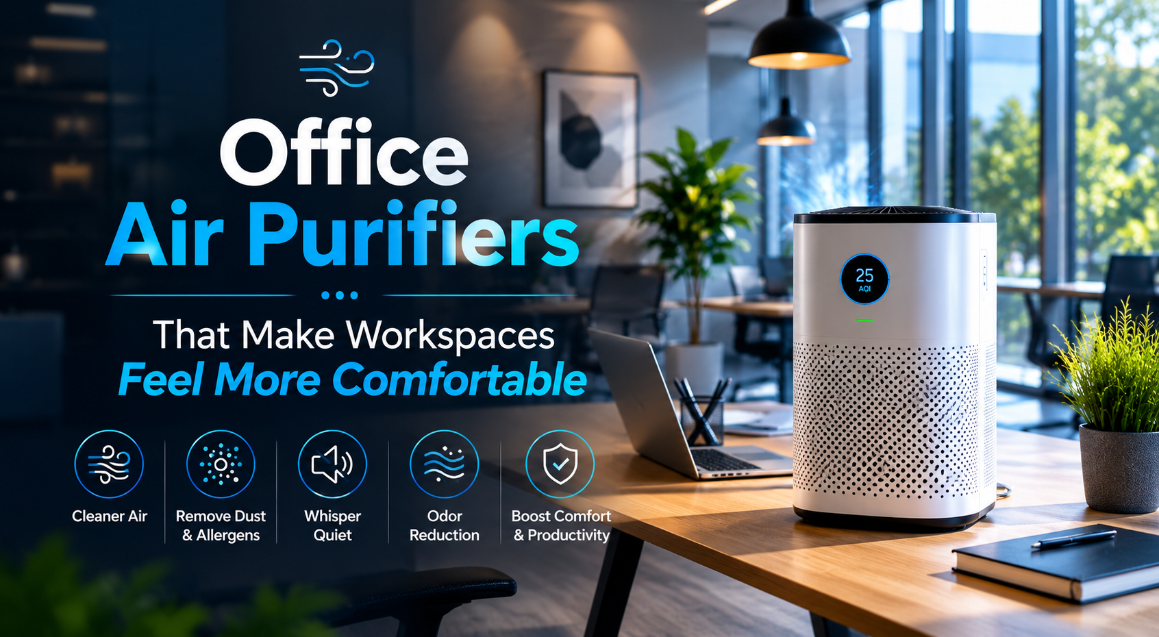 Office Air Purifiers That Make Workspaces Feel More Comfortable